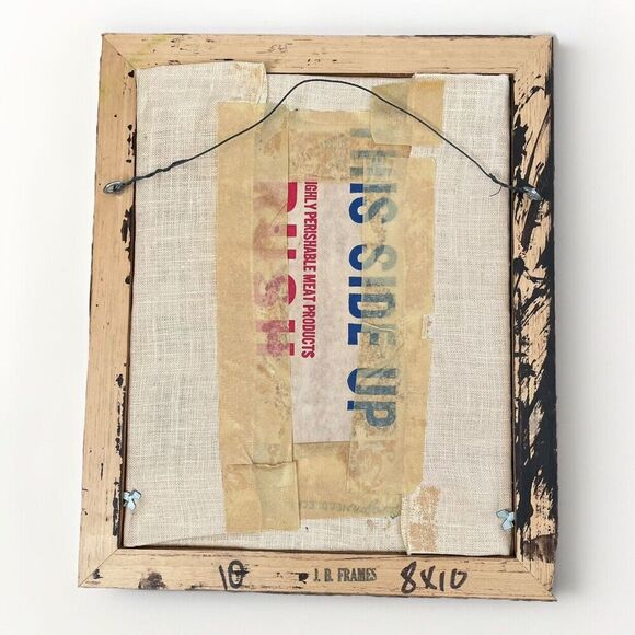 Vtg Paragon Crewel Needlecraft Completed Framed Bunny Flowers MCM Folk Art #0212 - Picture 3 of 6